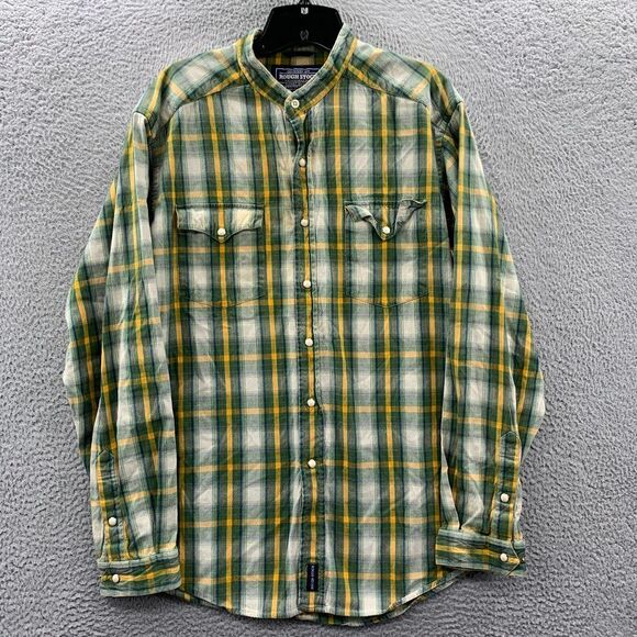 Panhandle Slim Other - PANHANDLE SLIM Shirt Mens Large Button Up Plaid Rough Stock Western
